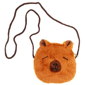 Bolsa de Pelúcia Capivara 15x14cm em Poliéster Interponte