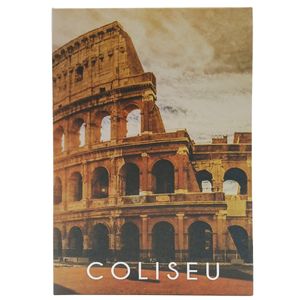 Cofre Livro Coliseu 18x11,5x5,5cm em Metal UniHome