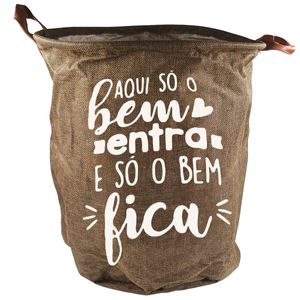 Cesto Organizador Multiuso 35x40cm em Poliéster Fu Xing