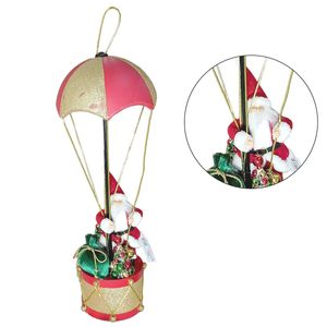 Papai Noel C/ Paraquedas 60cm em Plástico Bela Flor