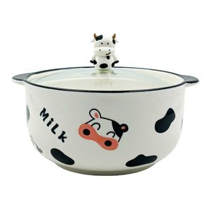 Panela Vaquinha 750ml em Cerâmica Lila Cosmeticos