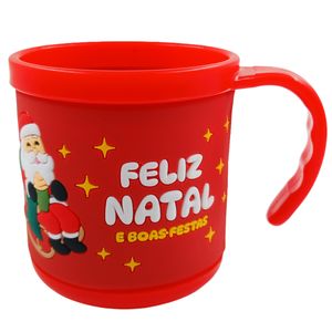 Caneca Natalina 200ml em Plástico Multiart