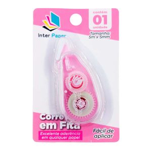 Corretivo em Fita Color 6,5cm em Plástico Interponte