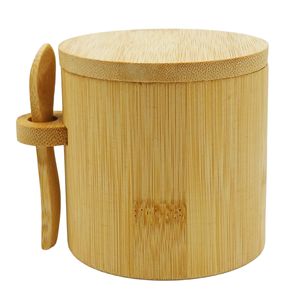 Pote C/ Tampa e Colher 340ml em Bambu Imporiente